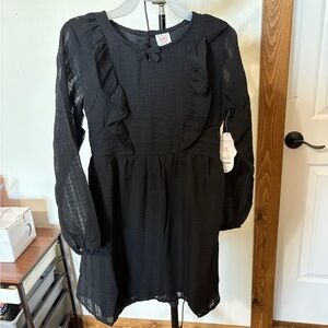 Wonder Nation Black Ruffle Kids Dress